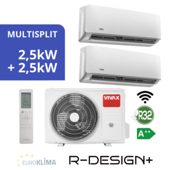 Multisplit VIVAX ACP-09CH25AERI + VIVAX ACP-09CH25AERI+ R32 – R Design, model 2025